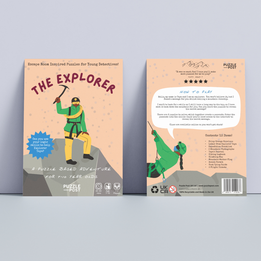 The Explorer - Children’s Escape Room (7-10) Board Game