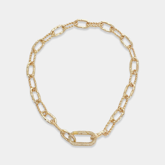 ANK352 Hammered Rope Chain NK