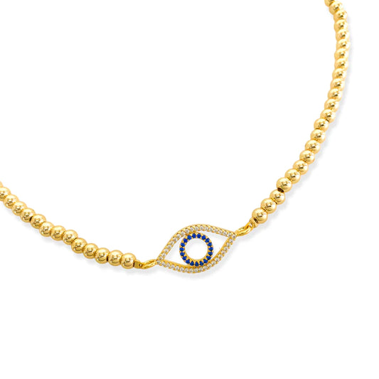 ANK488 Beaded Chain Necklace