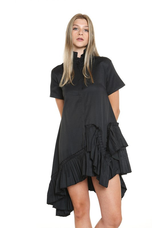 S/S Asymmetrical Dress