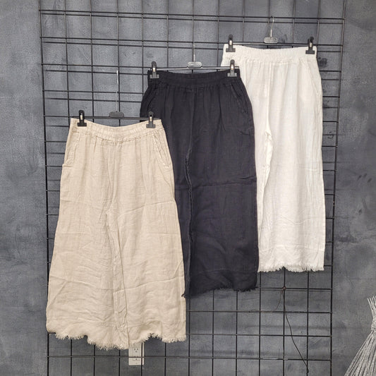 Linen Fringe Pant