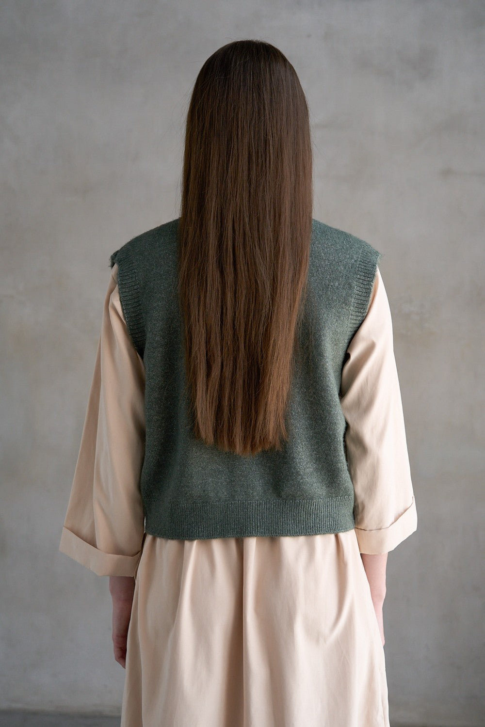 Toggle Button Sweater Vest