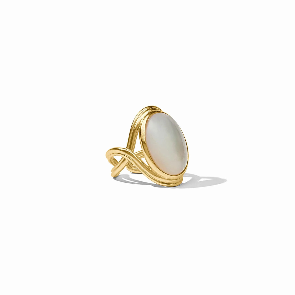 Essex Statement Ring 14K Plate Mother Of Pearl