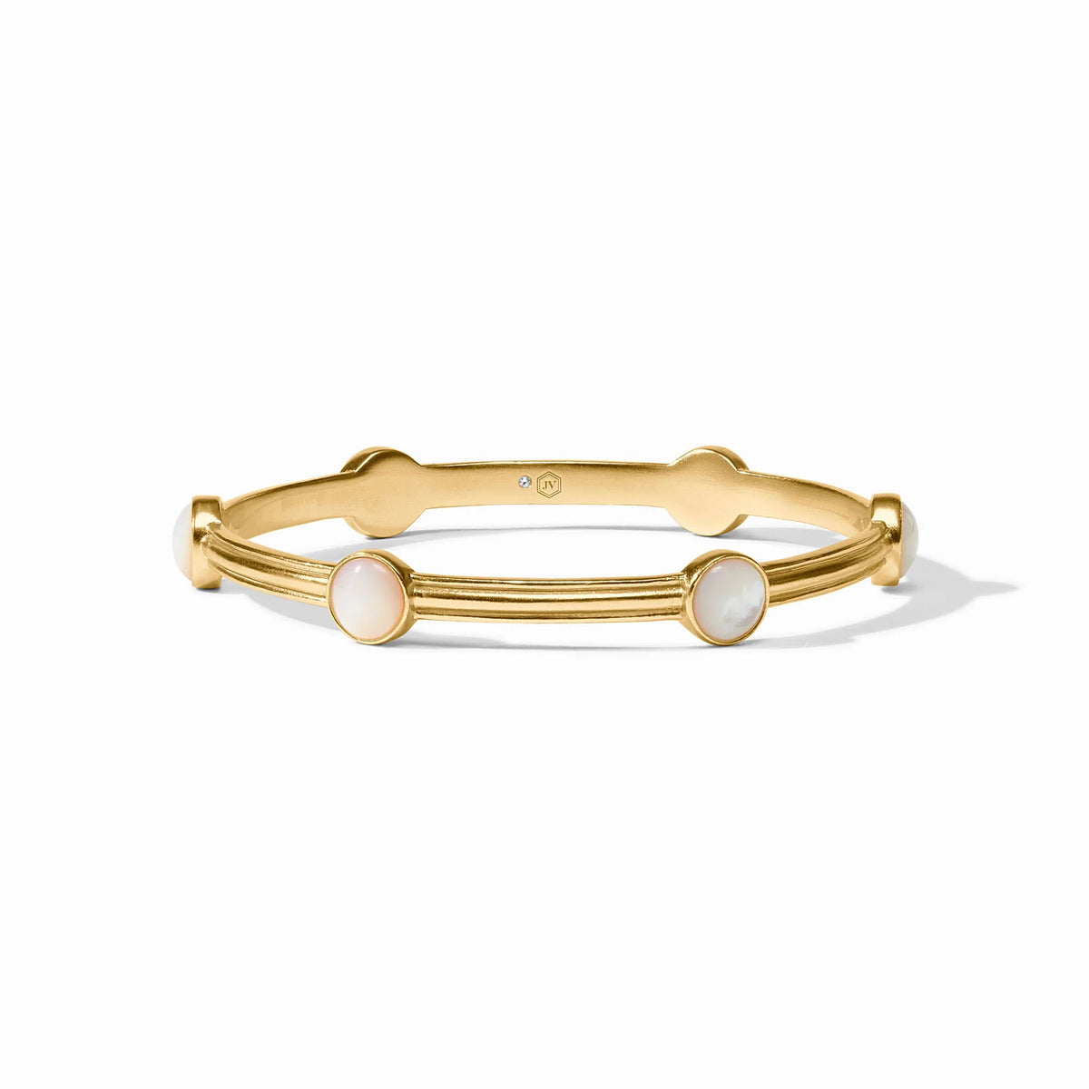 Essex Stone Bangle 24K GP Mother Of Pearl