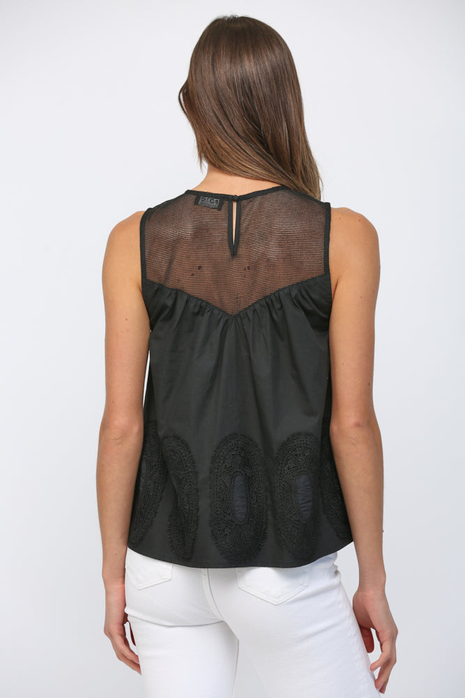 Sheer Upper Body Lace Top