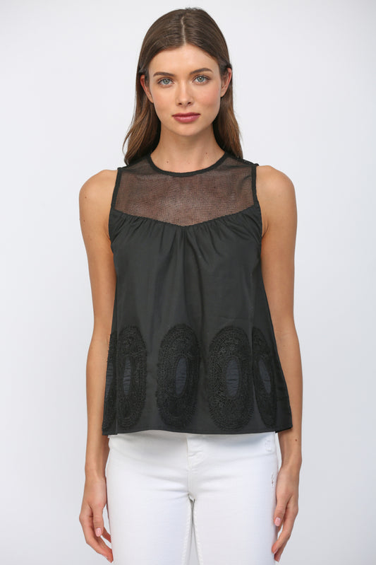 Sheer Upper Body Lace Top
