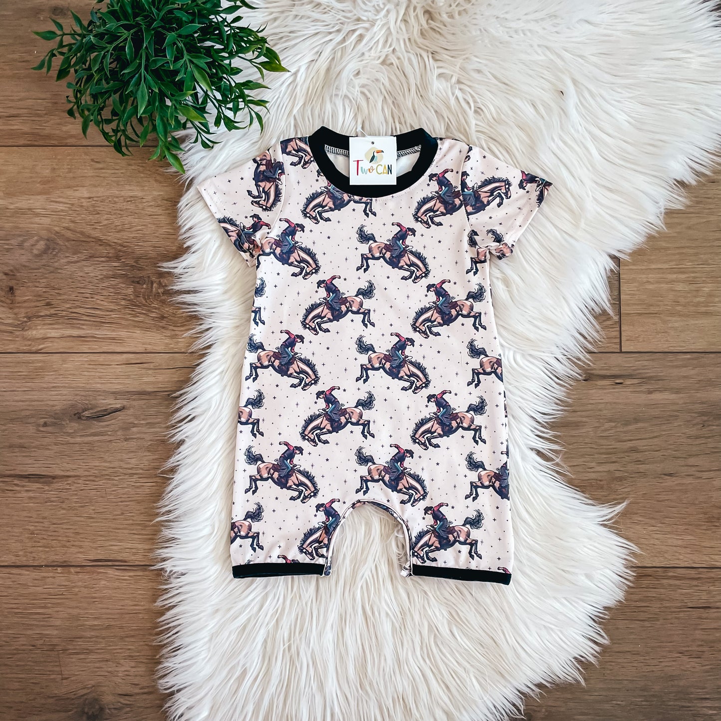 Cowboy Infant Romper