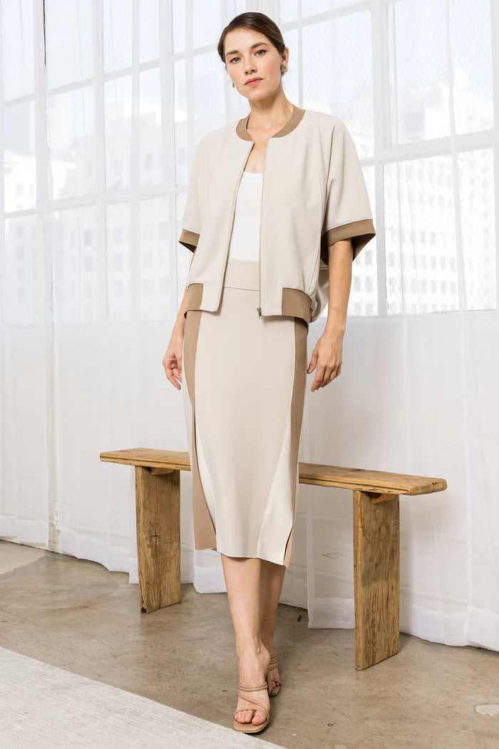 Stretch Crepe Jacket