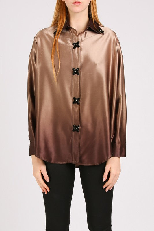 Oversize Coffee Color Shirt