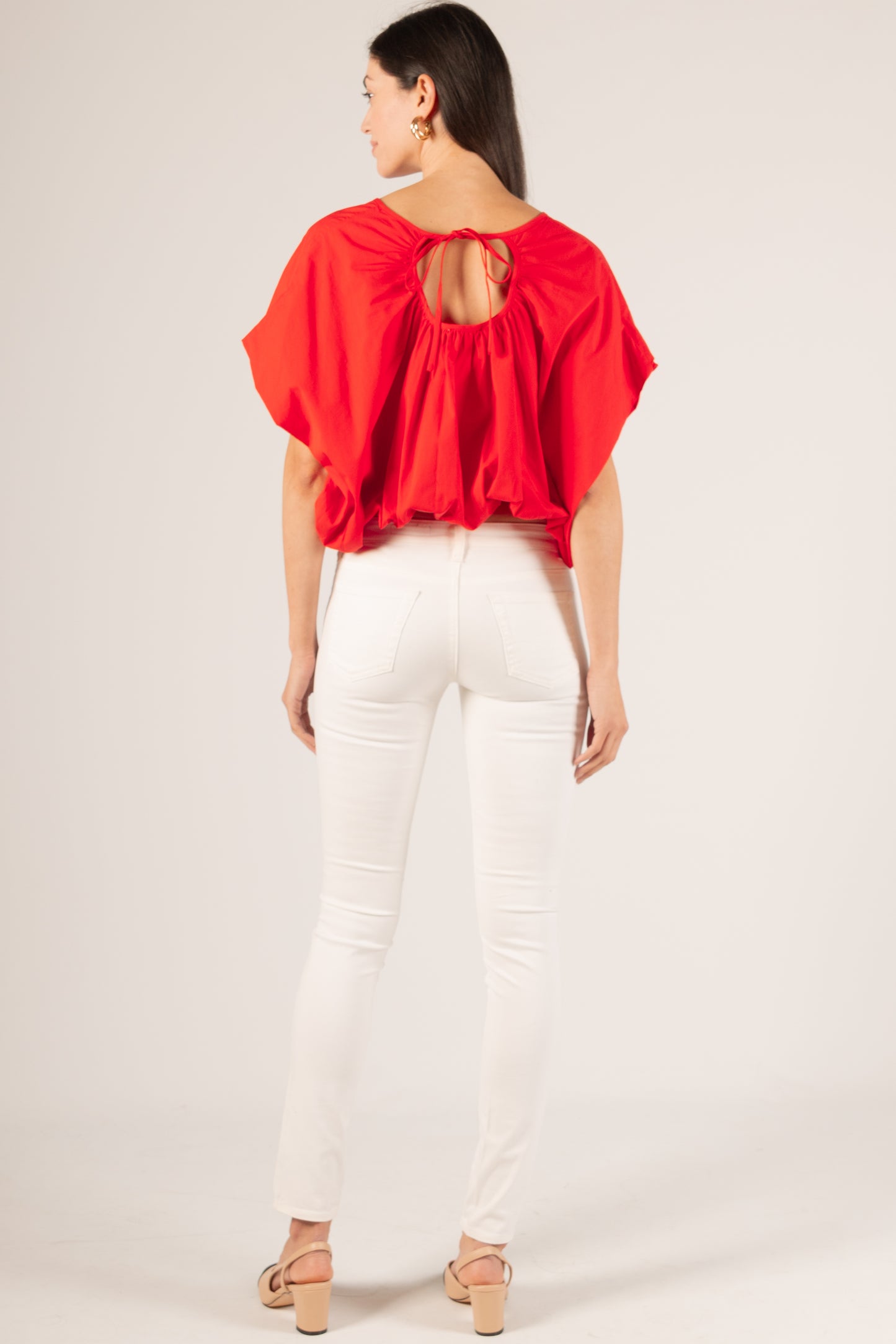 Billowy Poplin Top