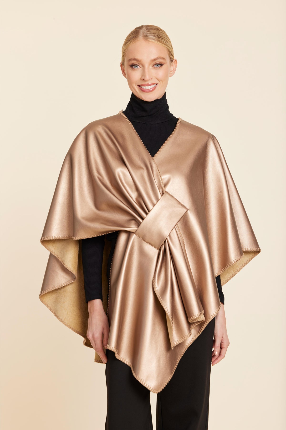 Vegan Leather Cape