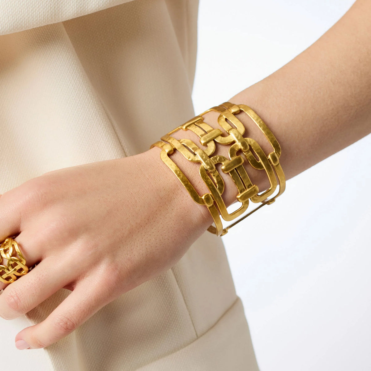 Sahara Statement Cuff 24K Plate