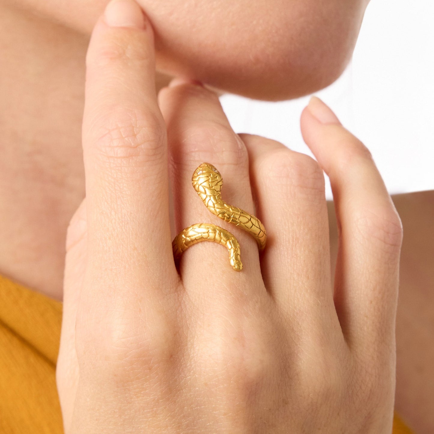 Snake Ring Cubic Zirconia