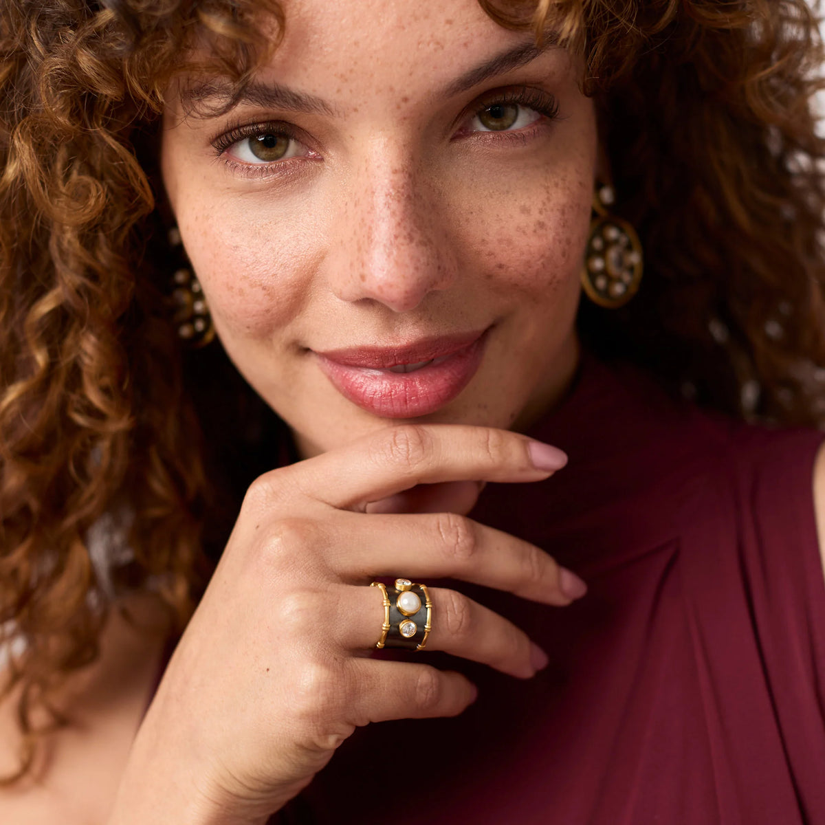 Tribeca Ring Pearl 24K Plates