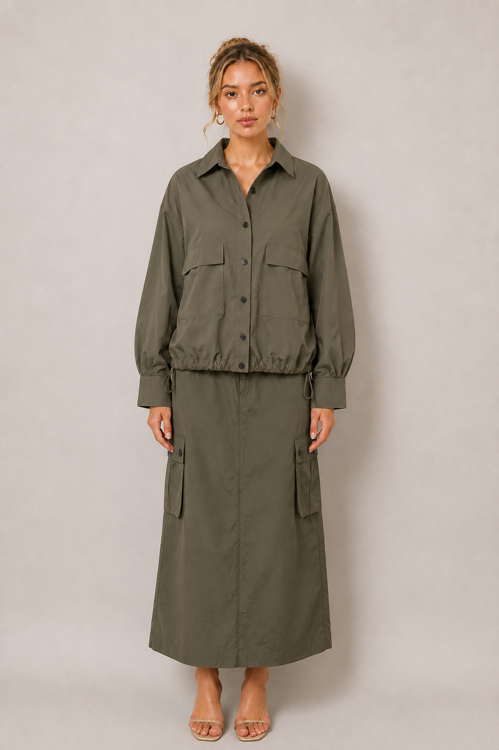 Cargo Skirt w/ Back Pocket