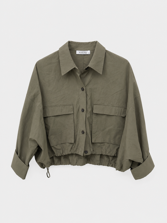 Shirt Jkt w/ Pockets & Drawstring