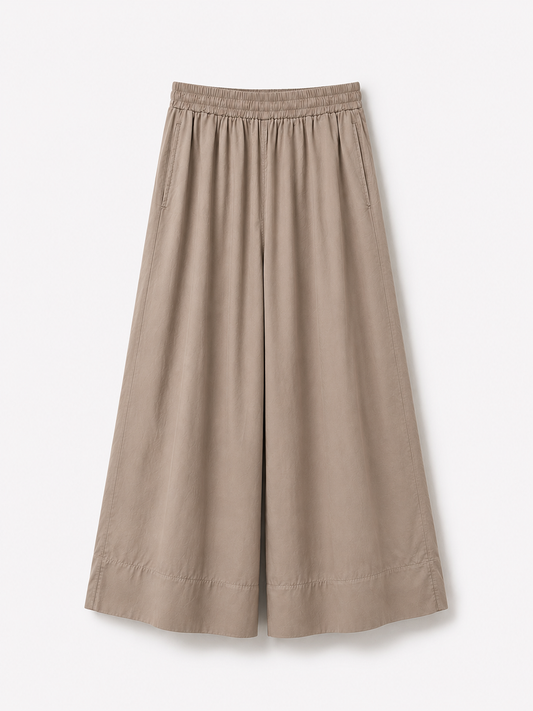 Crop Taupe  Pant w/Pockets