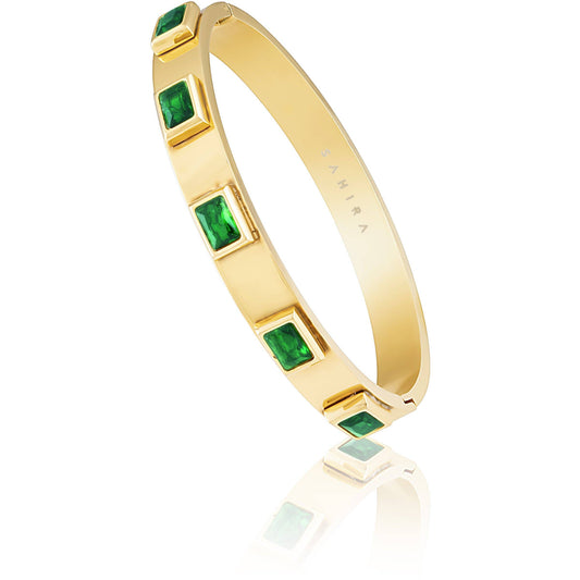 Emerald Bracelet: Gold