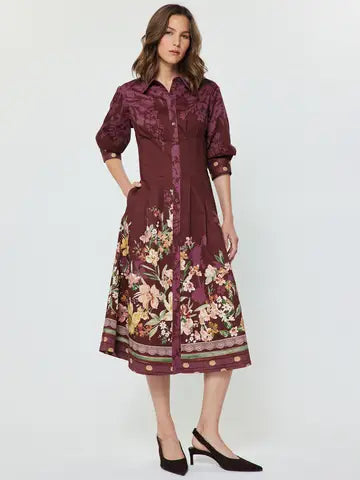 Floral Print A-Line Medi Dress