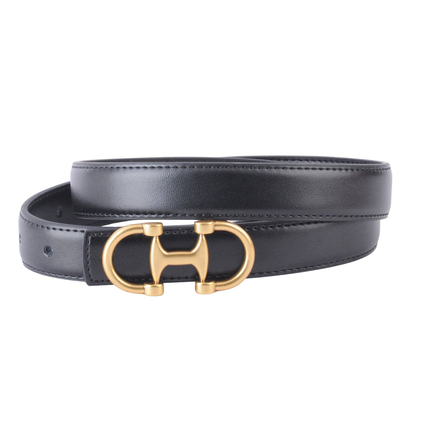 Horsebit Buckle Stitched Suede