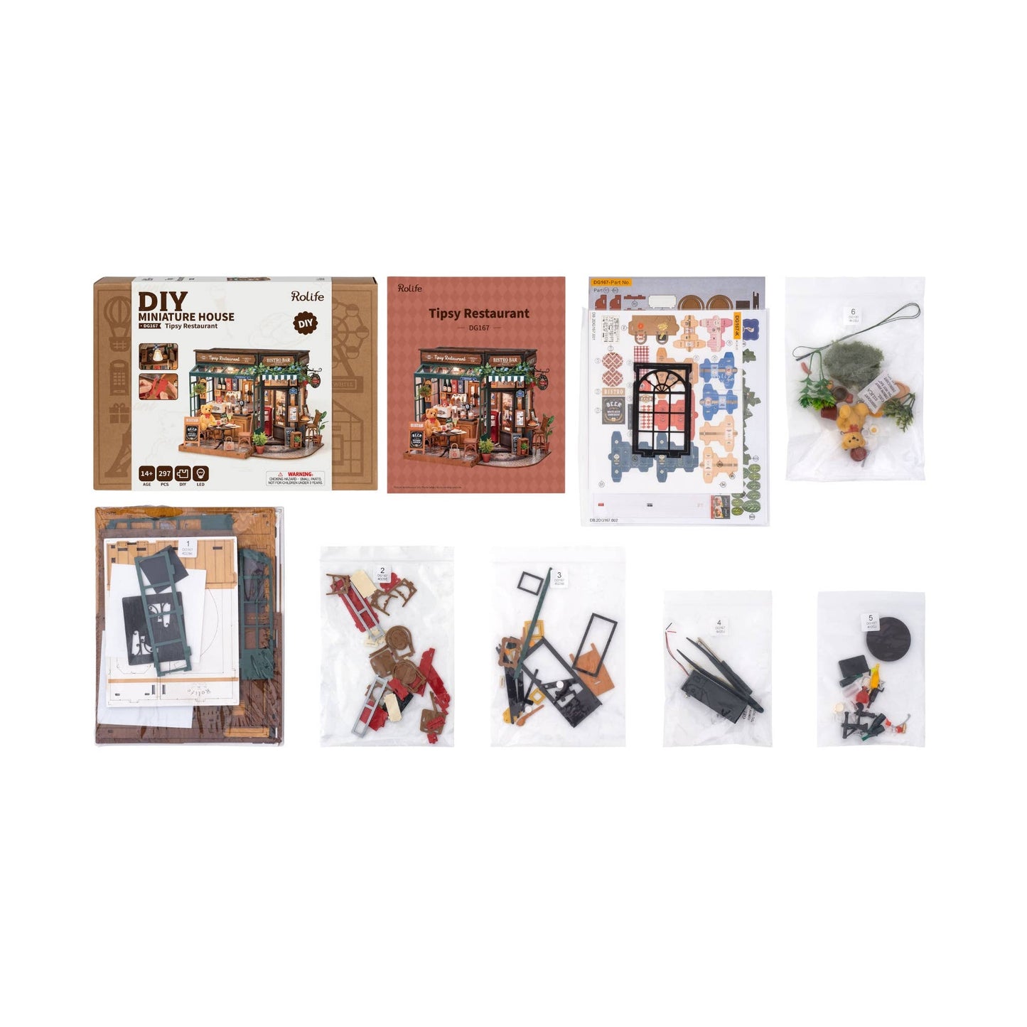 DIY Miniature House Kit: Tipsy Restaurant