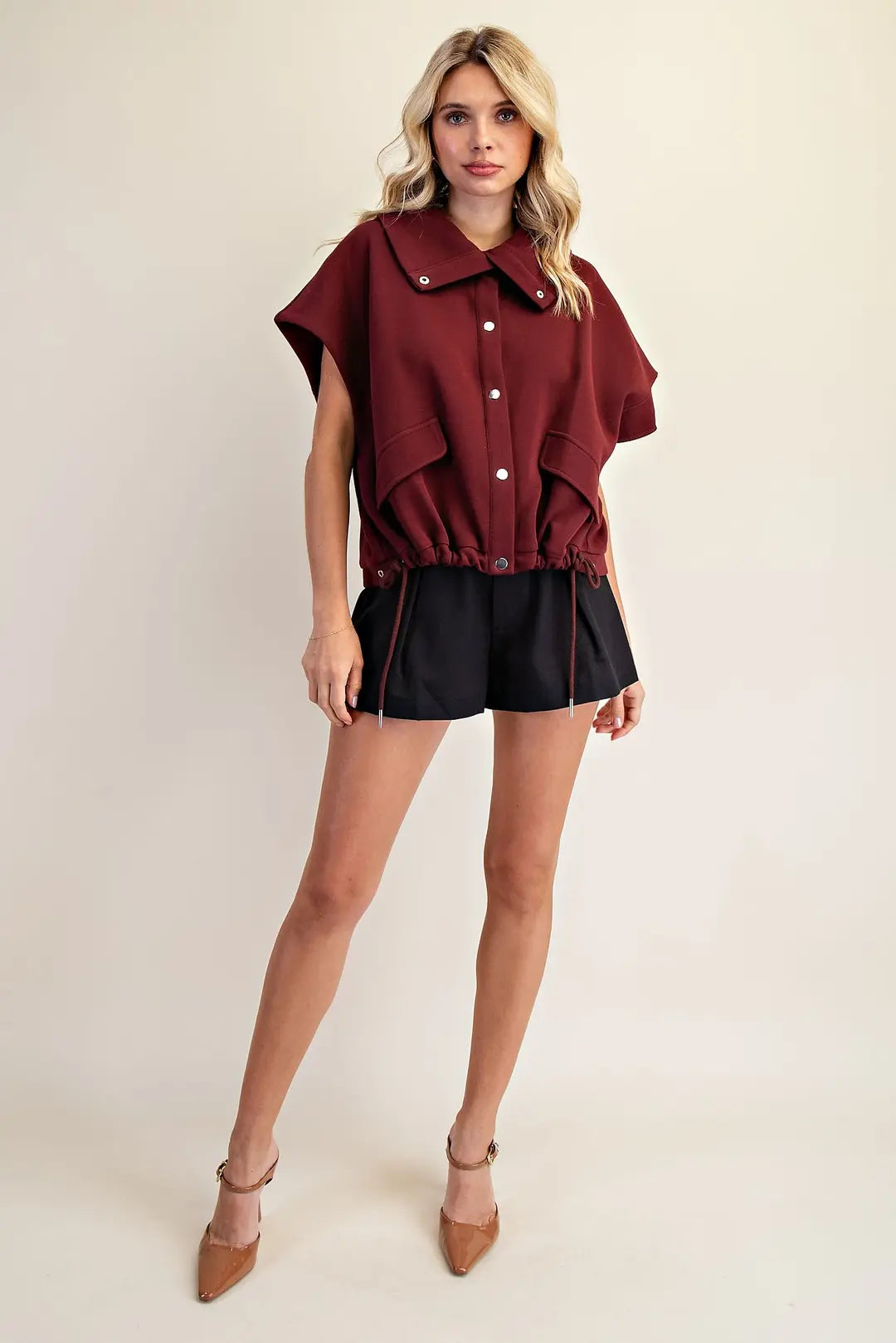 High Neck Vest Top