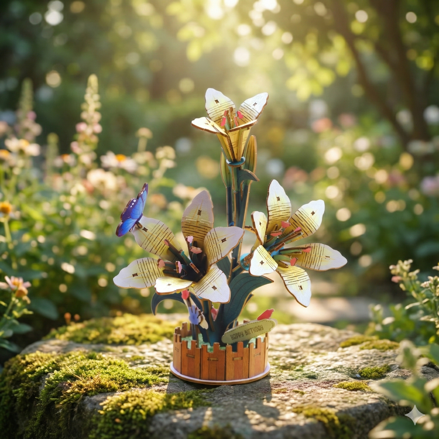 Wooden Puzzle Kit - Lily Bloom Set