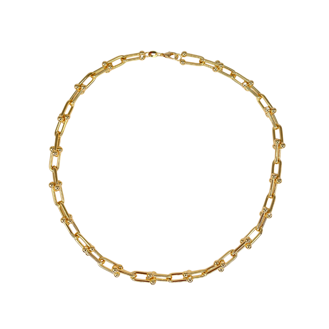 U Link Chain Necklace: 16" / 3mm