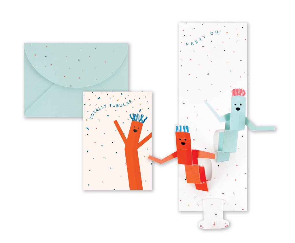 Totally Tubular - Party On Pop-Up Greeting Card