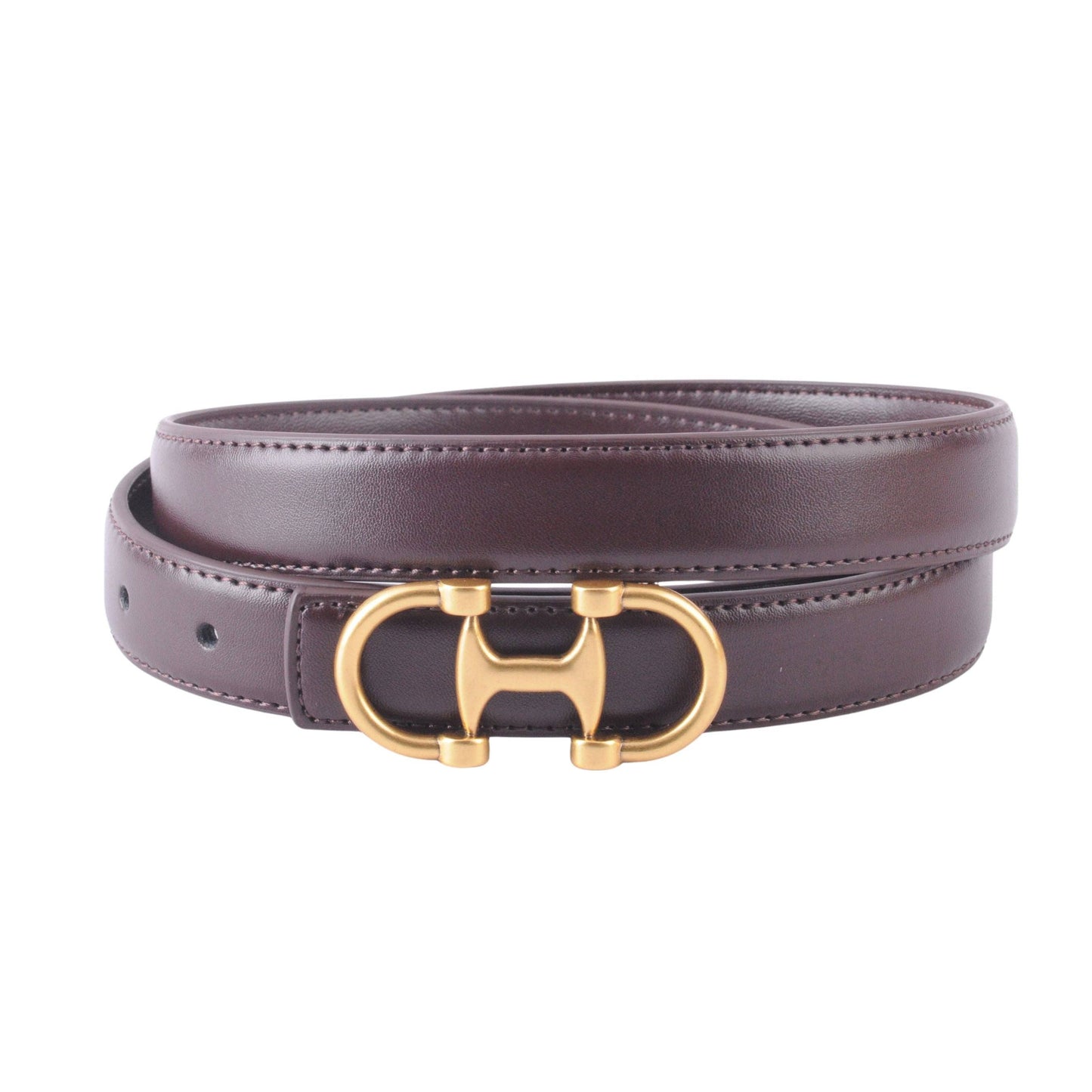 Horsebit Buckle Stitched Suede