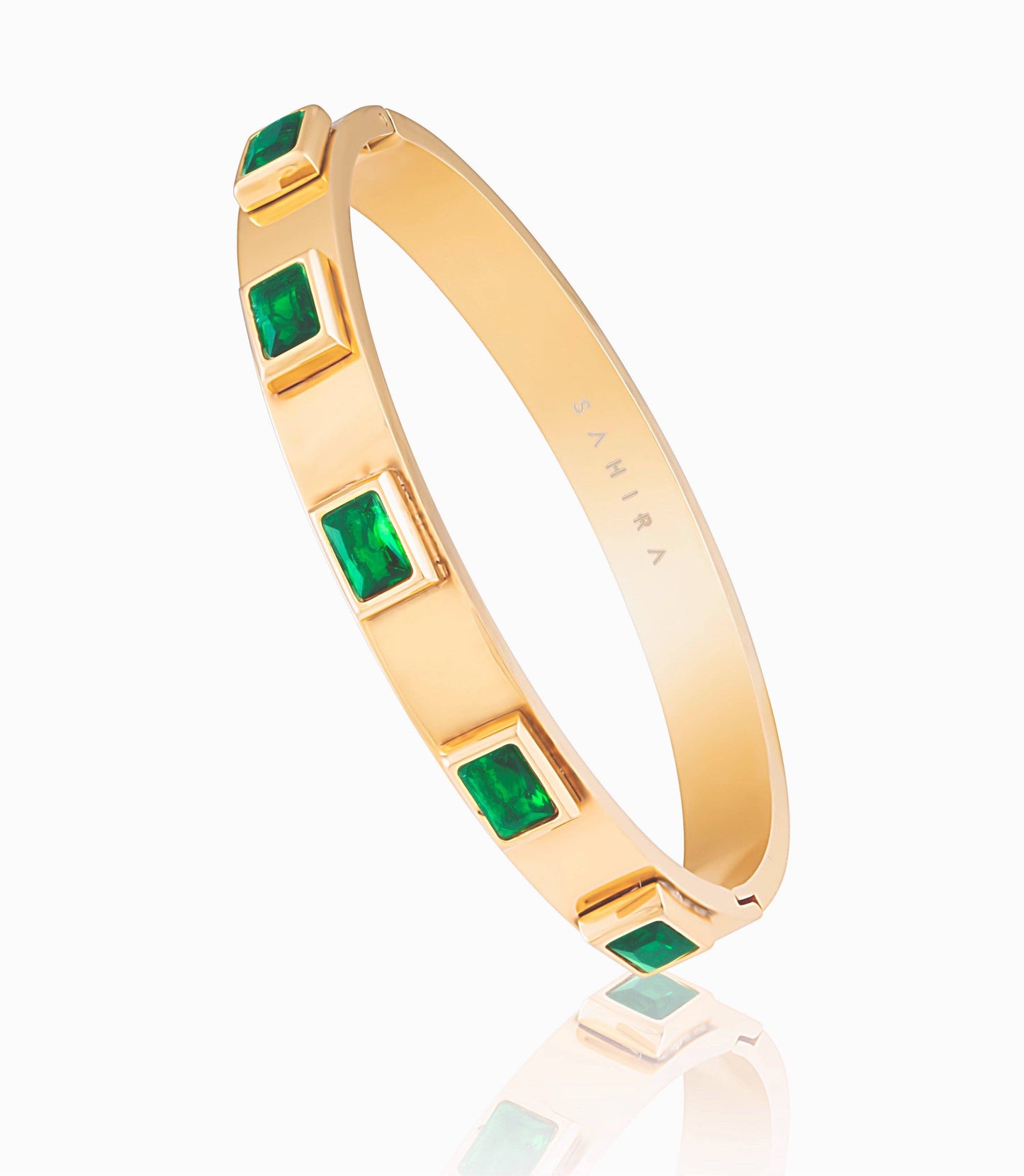 Emerald Bracelet: Gold