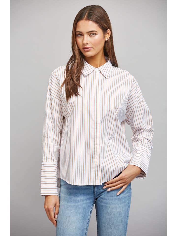 Striped Button Down Shirt