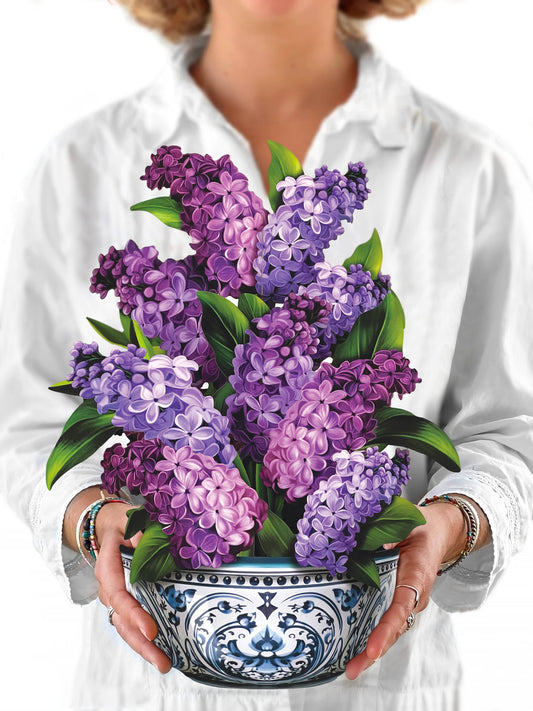 Garden Lilacs (8 Pop-up Greeting Cards)