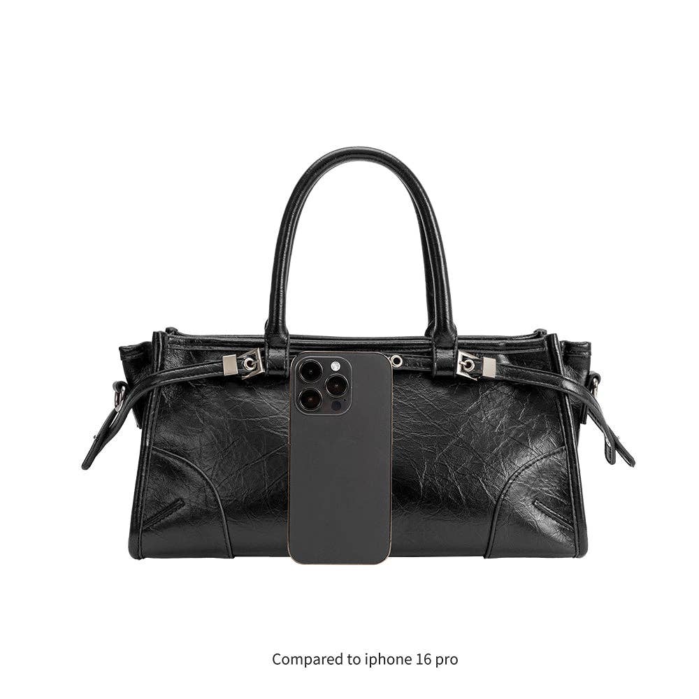 Rhonda Burgundy Recycled Vegan Handle Bag