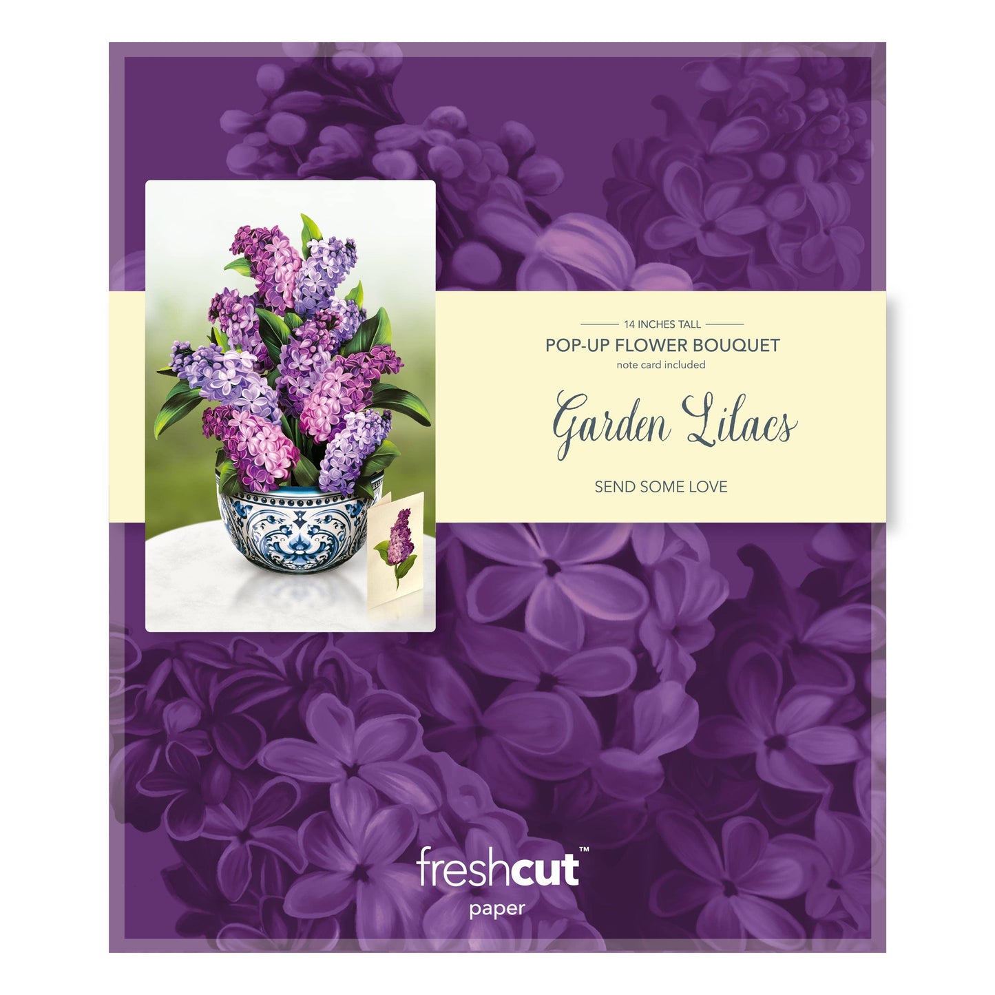 Garden Lilacs (8 Pop-up Greeting Cards)