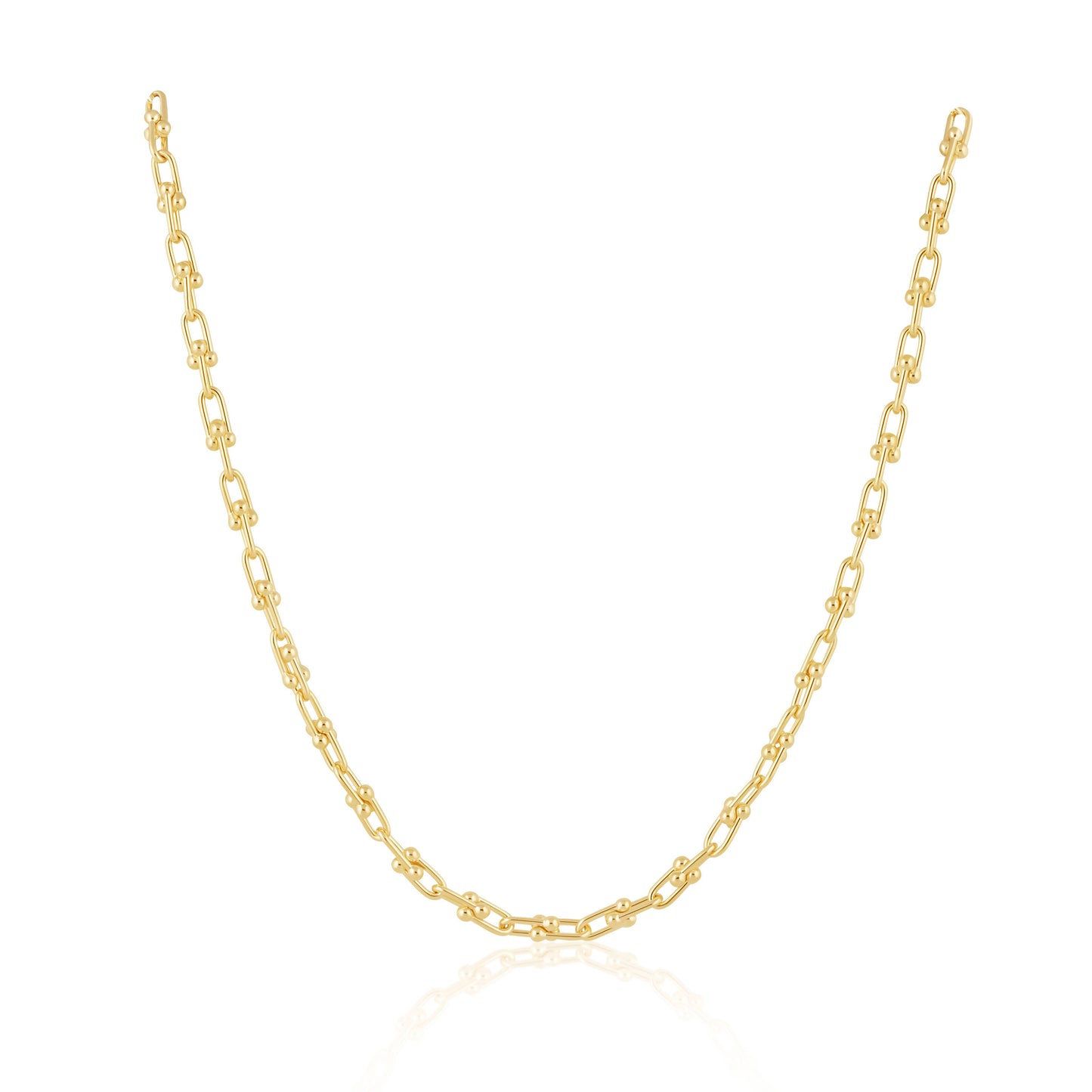U Link Chain Necklace: 16" / 3mm