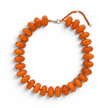 20mm Resin Rondelle Beaded Necklace