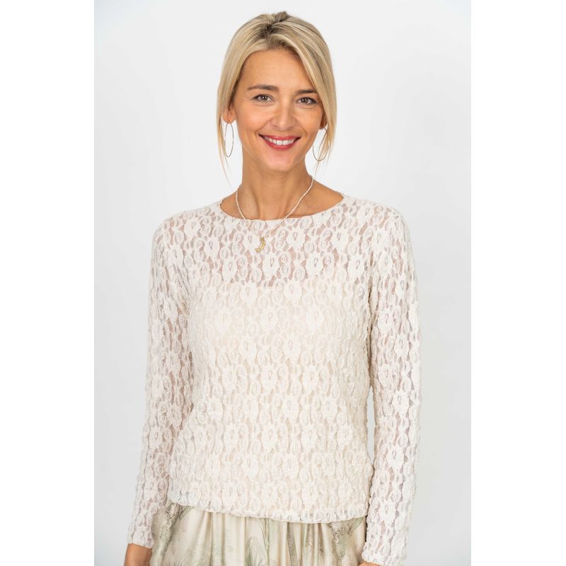 Elegant L/S Lace Top