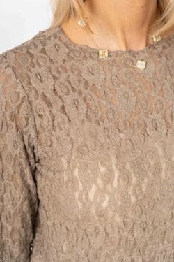 Elegant L/S Lace Top