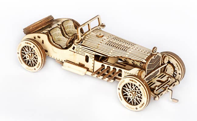 DIY Wooden Puzzle Car 3D Model MC401