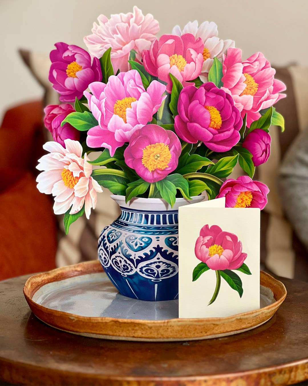Peony Paradise (8 Pop-up Greeting Cards)