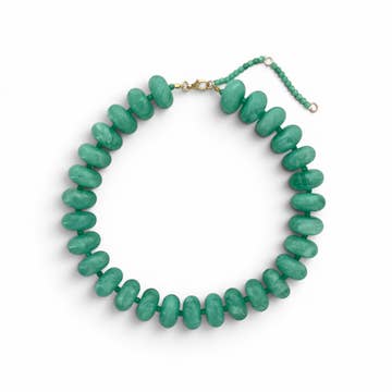 20mm Resin Rondelle Beaded Necklace