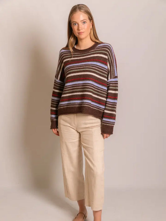 Knit Multi Stripe Sweater