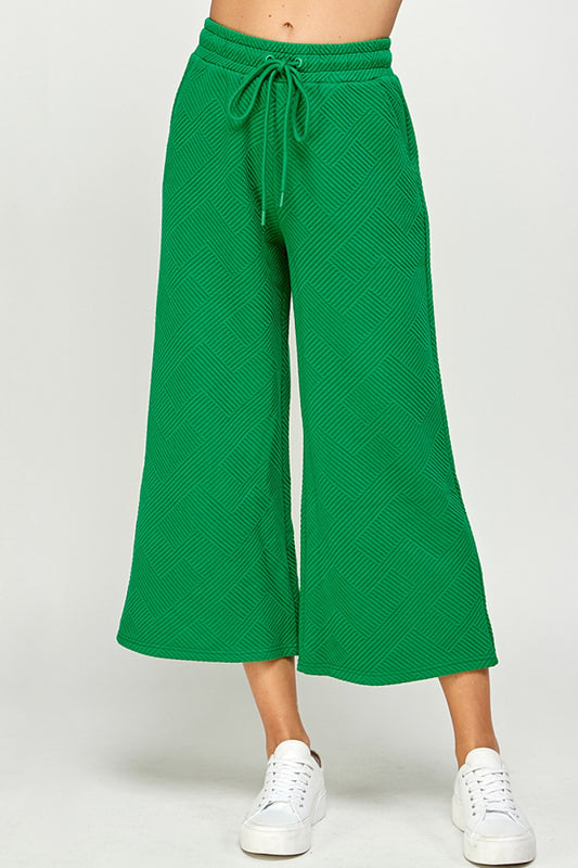 Greet Textured Cropped Pants