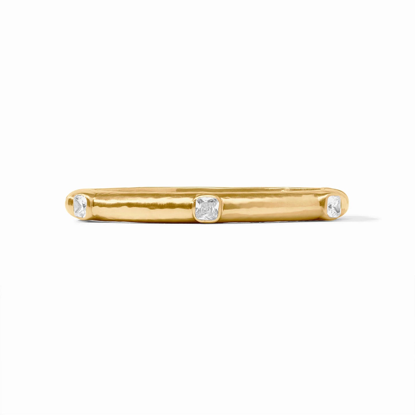 Catalina Gold Hinge Bangle with CZ