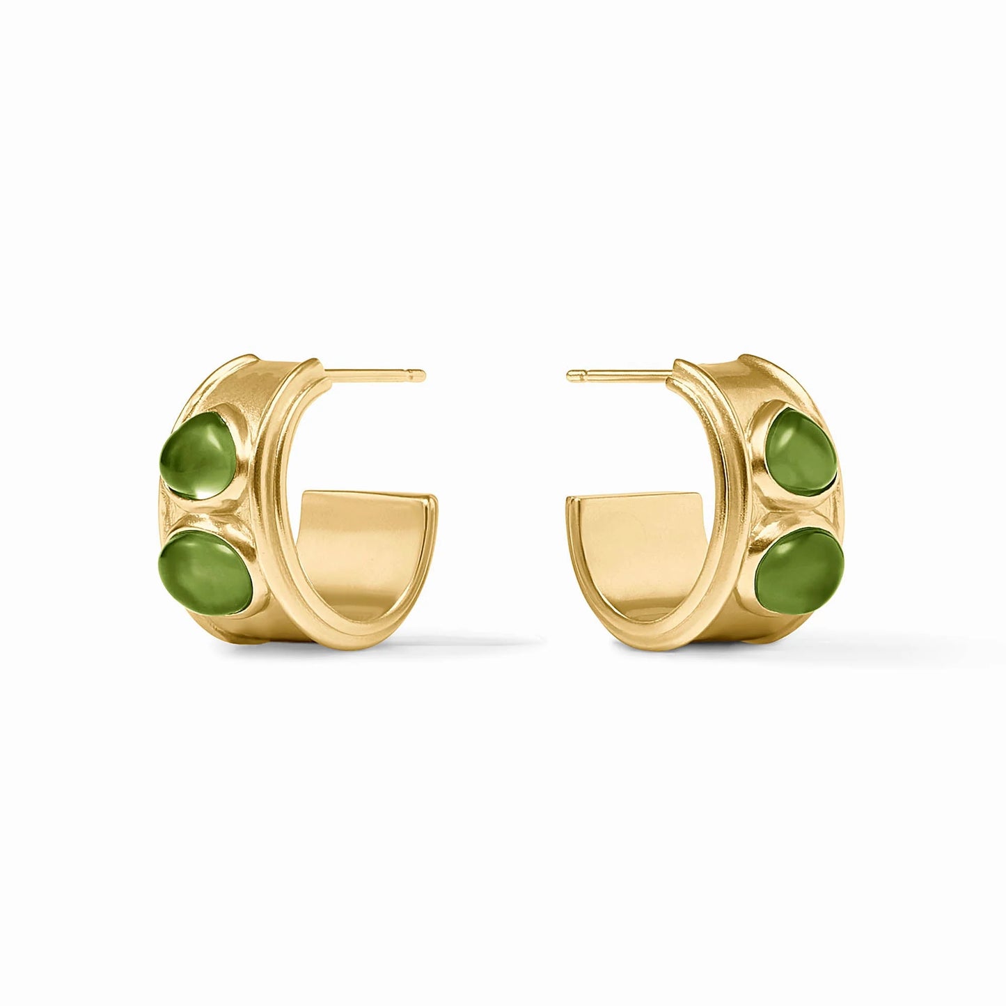 Dolce Stone Hoop Iridescent Palmetto Green