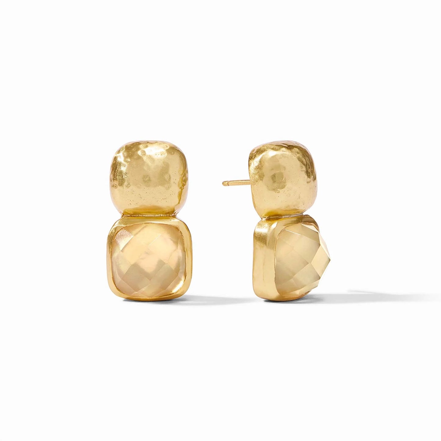 Catalina Earring Gold Iridescent Champagne