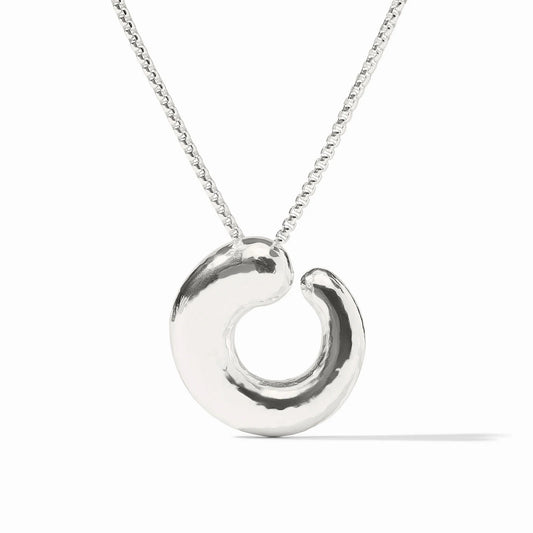 Solara Spiral Silver Pendant