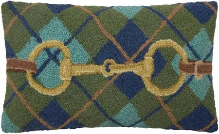 Gingham Buckle Pillow