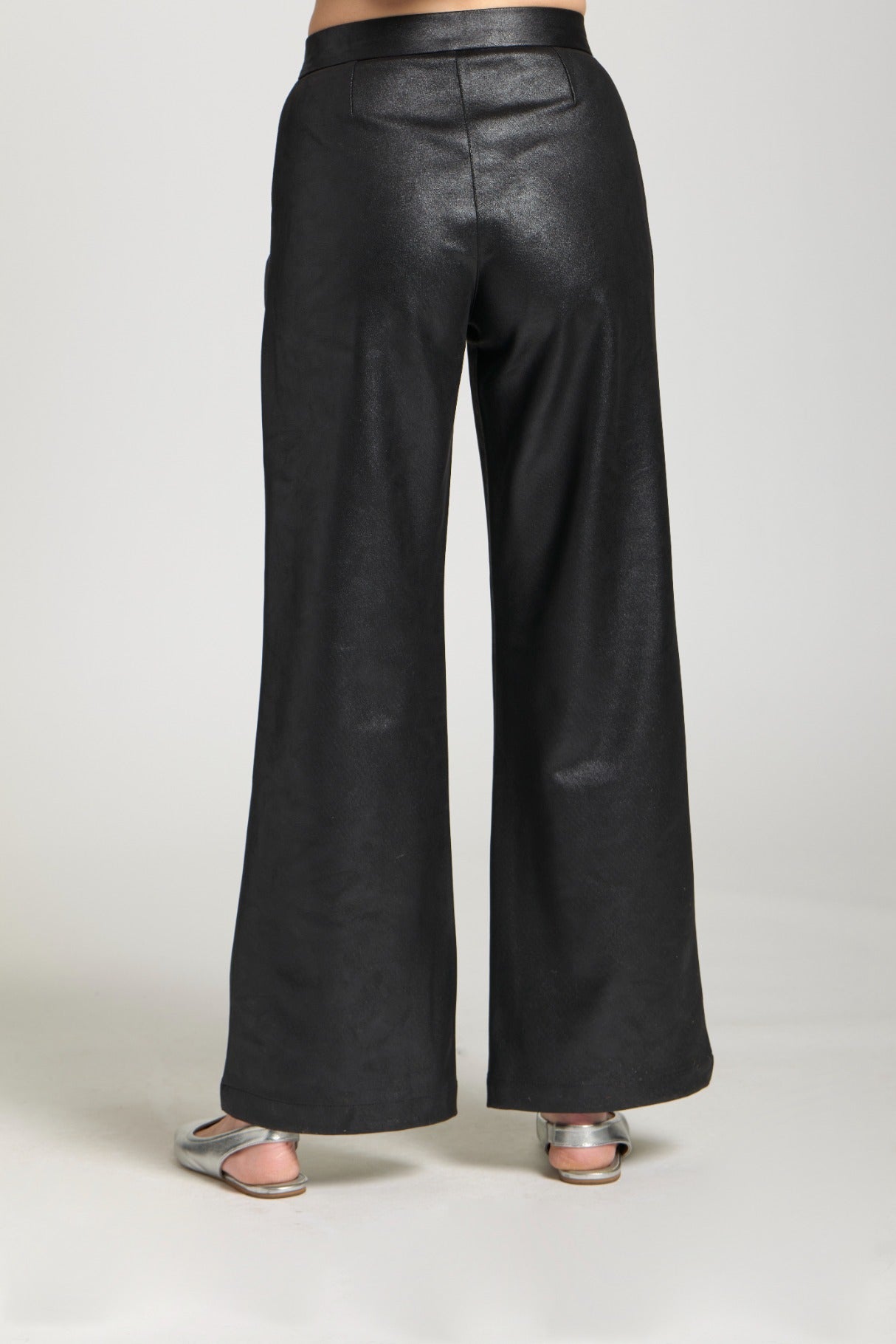 Zip K21C Blk Pleated Pant